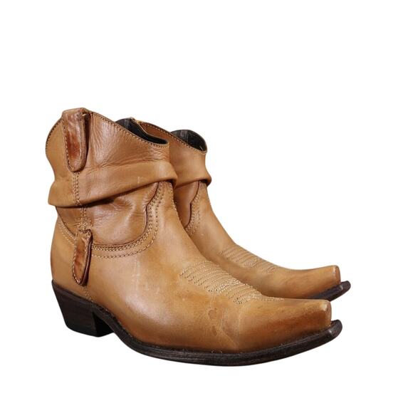 Old Gringo Boots Womens 6 Caido Ankle Bootie Western Leather Slouchy Snip Toe - Picture 1 of 16